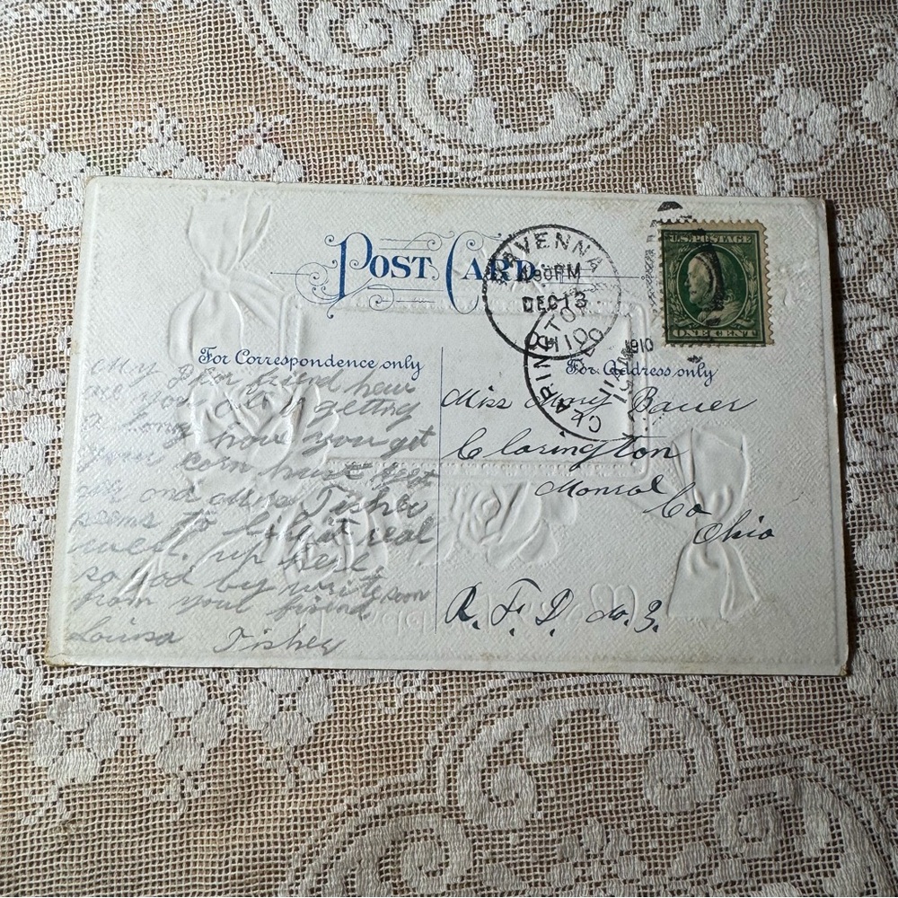 Antique Postcard with Handwritten Message - Picture 2 of 2